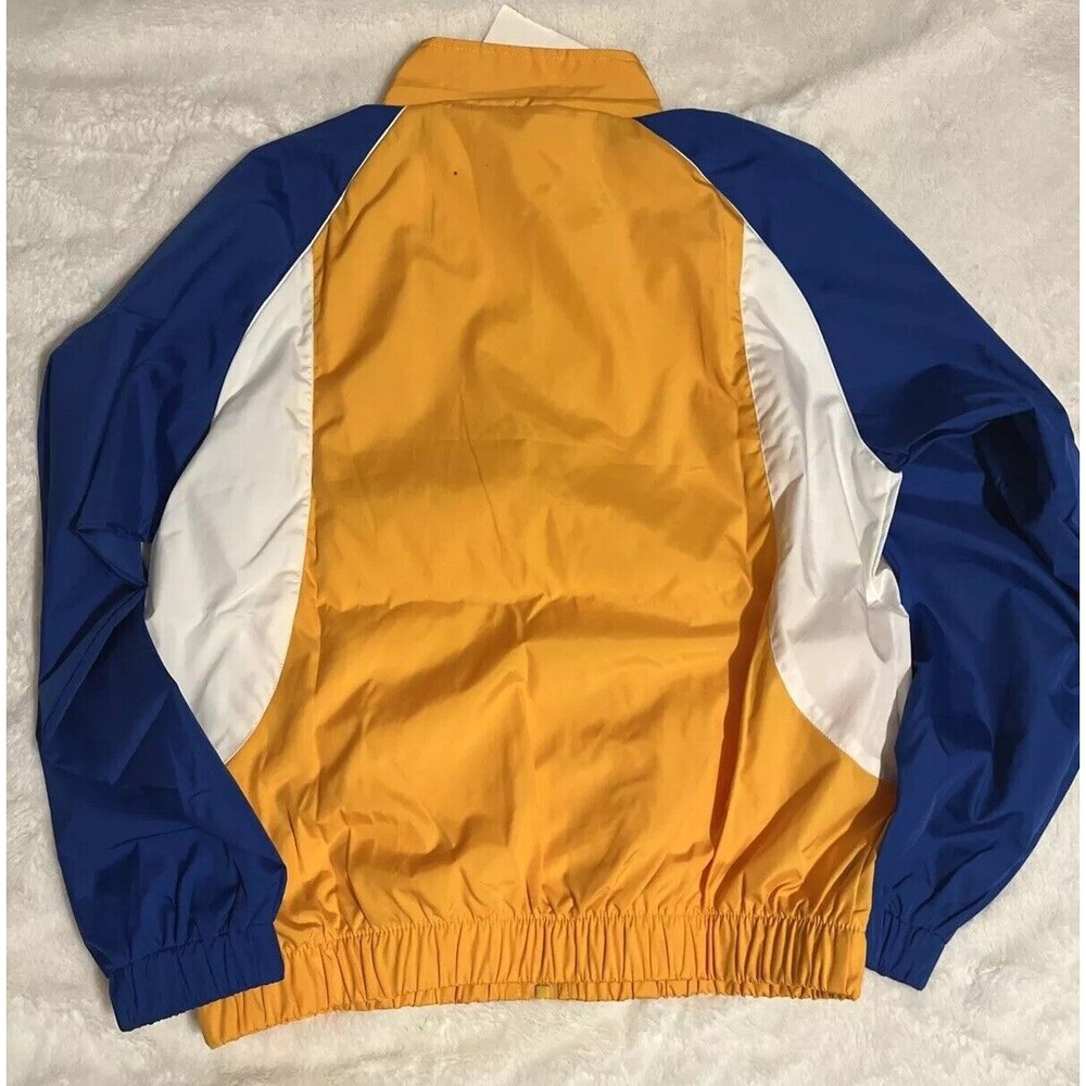 New Augusta Kids Yellow Blue Windbreaker Zip Jacket Youth Medium - Picture 5 of 6